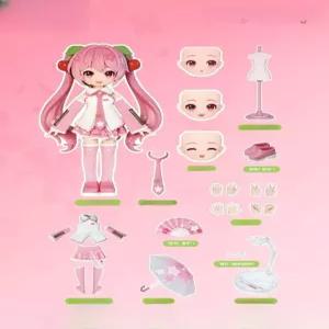 사쿠라미쿠 피규어 하츠네 후류 타이토 보컬로이드 굿즈 캐릭터 미쿠 인형 장난감 선물