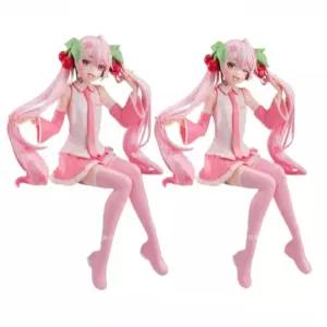 사쿠라미쿠 피규어 캐릭터 하츠네 벚꽃 후류 타이토 장식 유니크 데스크탑