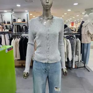 시슬리/애플아울렛/러플 브이넥 골지 가디건 SAKCC5631