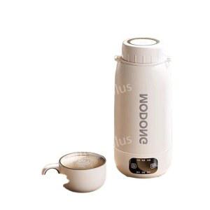 휴대용전기포트 전기텀블러 304 1L 충전용 스테인레스 레드 650ML 커피포트