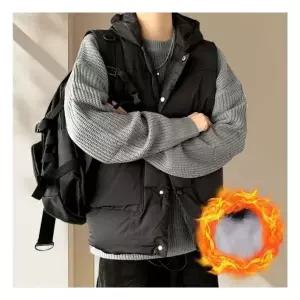 경량 베스트 데일리 다운 가을 보온 겨울 남자 후드 3134022