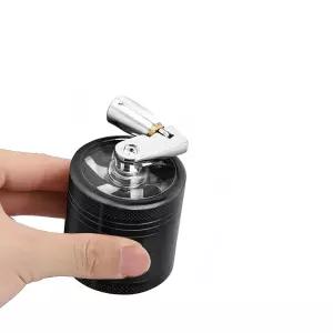 담배잎 분쇄기 손잡이형 회전 그라인더 휴대용 재질 금속