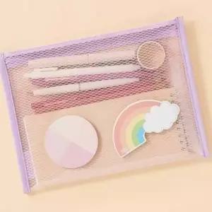 투명 빅 파우치 학생파우치 메이크업브러쉬파우치