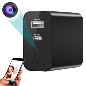 FOX SCUOT 4K 무선 카메라 미니 소형 벽 콘센트 WiFi 실내 홈 시큐리티 업그레이드(CAM) 5G 지원 없음