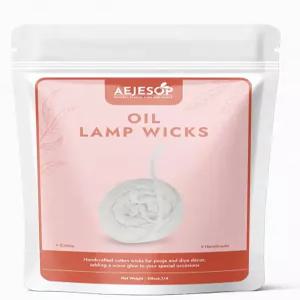 AEJESOP 10피트 오일 램프 윅스 - 랜턴 및 등유 램프용 원형 면 1/4인치