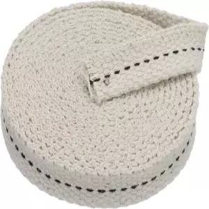 PATIKIL 1/2 폭 6피트 100 면 플랫 심지 등유 램프 랜턴 오일 버너용 블랙 스티치로 윅스