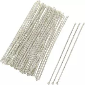 ZZHXSM 50PCS 11.3cm 길이 파라핀 라이터 면 코드 오일 윅 로프 및 라이터용 구리 교체 부품 램프 등유
