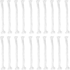 양초 램프 오일 등유 랜턴을 위한 20개의 PCS 원형 1/4인치 교체용 면 땋기 스위치