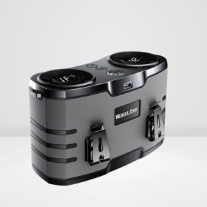 허리선풍기 듀얼 클립팬 20000mAh 1 바람 in 배터리로 10단 회색