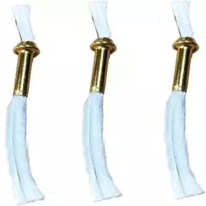 3개입 오일 램프 심지 및 아연 합금 튜브 홀더 - 캔들 DIY 알코올 버너용 세트 교체용 섬유 토치