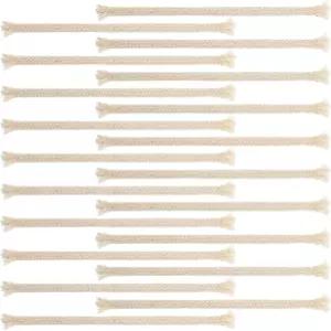 20 PCS 1/4인치 원형 오일 램프 심지 면 토치 교체 티키 토치용 캔들 땋기 등유 랜턴 알코올 버너