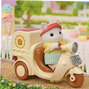 실바니안인형 실바니안 패밀리 라떼고양이의 햄버거카트 인형 피규어 장난감