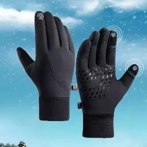 [NS홈쇼핑]카드포켓 스마트폰터치 방수 네오플랜 기모 방한 장갑 블랙 XL 핑거오픈 손가락..