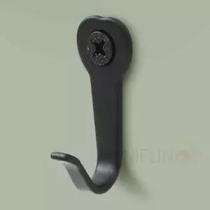 ( )스틸 옷걸이후크 10p 블랙 사무실가방걸이 가방후크 마스크고리 방문후크 벽면고리