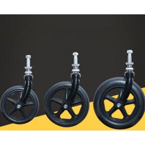 휠체어 바퀴 타이어 부품 에어 저소음 휠체어타이어 교환 고무 빵꾸 경량 솔리드 다리