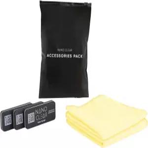 나노 클리어 액세서리 팩 - 매트 스펀지 3개와 극세사 천 3개 시계 청소 및 관리 키트 보석용 스크래치