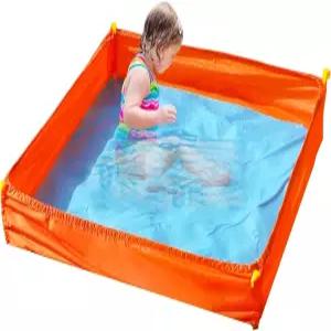 무우아카테 3.3 X 피트 휴대용 비치 스퀘어 퍼들 2세 3세 4세 5세 6세 7세 8세 남자 용 접이식 풀 가방으로