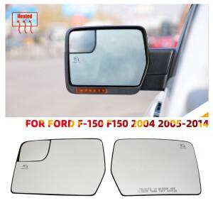 가열 자동차 전면 문짝 측면 후면 보기 윙 미러 유리 베이스 플레이트 포함 포드 F-150 2011 외부 액세서리