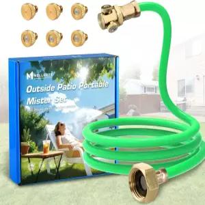 멜브리 미스터즈 포 아웃사이드 파티오 스탠딩 아웃도어 호스 미스트 냉각 시스템 포터블 워터 미스터