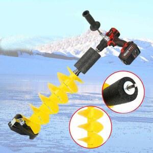 아이스 오거 얼음 낚시 천공기 80cm 블루 얼음굴삭기 송어 고출력 뚫기 고속