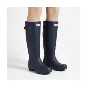 헌터 HUNTER [WOMEN] 백 어드저스터블 톨 레인부츠 - 블랙 WFT1001RMABLK 289207