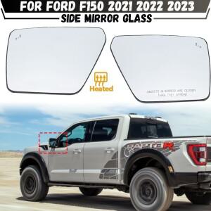 가열 자동차 전면 문짝 측면 후면 보기 윙 미러 유리 베이스 플레이트 포함 포드 F150  액세서리