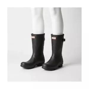 헌터 HUNTER [WOMEN] 백 어드저스터블 숏 레인부츠 - 블랙 WFS1013RMABLK 289277