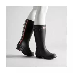 헌터 HUNTER [WOMEN] 컬러 백프린트 숏 레인부츠 - 블랙 WFS2353RMA-BLK 289296