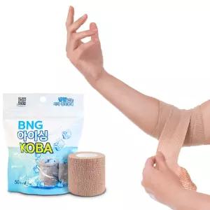 코바 아이싱밴드 접착형 압박붕대 탄력붕대 멘솔 쿨밴드 쿨링 자가점착 KOBA 밴드골드