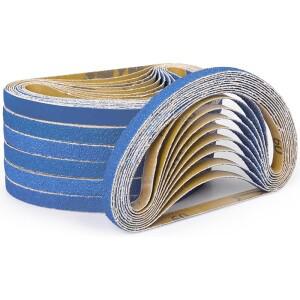 457X13mm 지르콘 벨트 40-400 그레인 내구성 미니 소형 샌더 녹 제거 목재 금속 연삭 및 마감