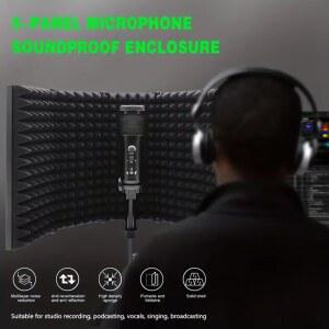 MIWAYER 패널 커버 스튜디오 소음 마이크 감소용 팟캐스트 액세서리 차음막 방음