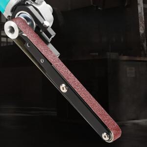 앵글 그라인더를 벨트 샌더로 개조하는 브래킷샌더 2개 포함 100도 적합 연마 녹 제거용