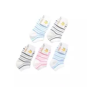 매장정품 더블유쇼핑 국산 1112세 초등학생 잔링글 발목 양말 5켤레 세트 랜덤발송 24004812 1841028