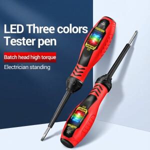ANENG B18 스마트 측정 펜 회로 감지 온오프 전압 테스터 슬롯형호환 헤드 스크루 드라이버 LED 라이트