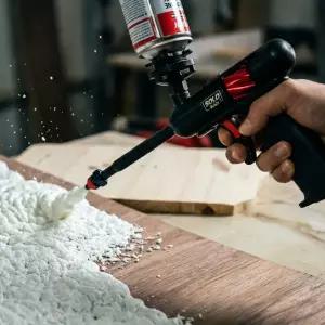 SOLO 솔로 블랙 우레탄폼건 SLXP-075 솔로블랙 폼건 2IN1폼건 우레탄뿜칠 발포