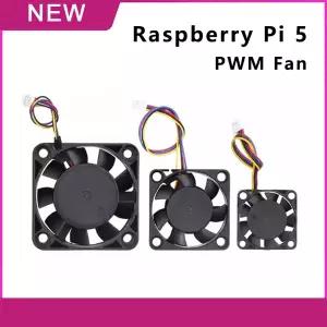 호환  Raspberry PI 5 5B 4010 냉각 선풍기 30072507 듀얼 선풍기 JST 인터페이스 PWM 조절 가능 속도 라디