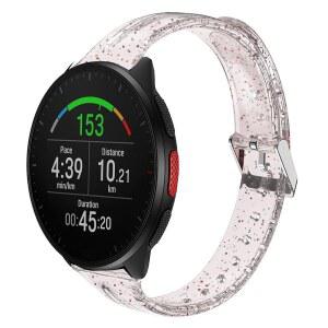 폴라 스마트워치 밴드 20MM 22MM 스포츠 V3 점화 유나이티드 소프트 가능 프로 클리어 점화 페이서 실리콘 호환 글리터 그릿 스트랩 X2 스마트워치와 여성용 M2 밴티지