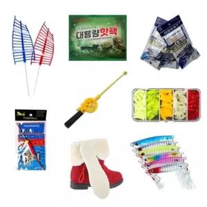 릴 낚시대 얼음 산천어 웜 송어 채비 빙어 견지대 얼음낚시대 얼음낚시세트