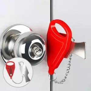 문걸쇠 여행용 도어락 휴대용 문 잠금 시건 장치 문걸이