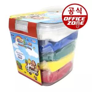 티티클레이 500g 5색 혼합 용기형 대용량 컬러 토 찰흙 미술놀이