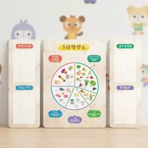 루미루미 급식실 (영양소 게시판 세트) 안내판 어린이집 학교 메뉴판 유치원 5대영양소 식단