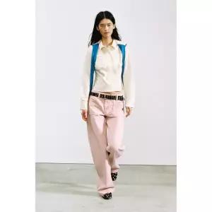 [국내] ZARA 자라 TRF 리버시블 미드라이즈 청바지 - 로즈핑크