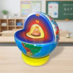 지구 내부 구조 관찰키트 입체 지구모형 지각 지층 외핵 내핵 지구과학 (1인용 3세트)