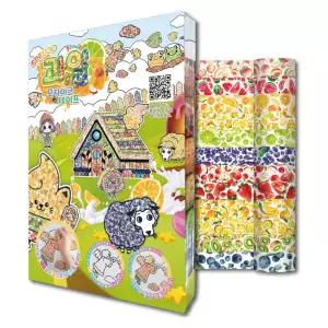 신우 과일 모자이크 마스킹테이프 / 유치원 초등 수업 교구 / 미술활동 / 만들기 재료