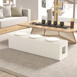 골판 종이소파 카페 경량 슬림 2m 소파 벤치 용품 간이의자 원형패드 1 아코디언