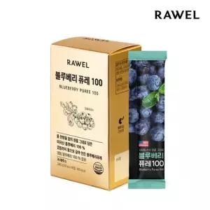 로엘 블루베리 퓨레 100 (20g x 14포) 1박스/껍질까지 통으로/블루베리주스/블루베리즙