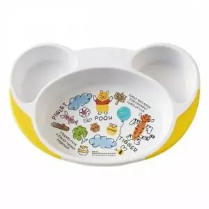 유아 논슬립 식사용 나눔 접시 곰돌이 캐릭터 떠먹기 편한 어린이