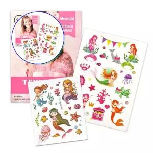 쌍문상회 귀여운 인어공주 캐릭터 어린이 타투 스티커 장식