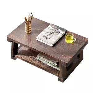 아우얼스룸 팔각소반 소형 베이 커피 발코니 나무 단단한 차 가정용 테이블