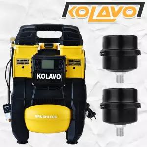 콜라보 20V 유무선 겸용 충전 콤프레샤 저소음 휴대용 컴프레셔 에어 브러쉬리스 무오일 디월트 배터리 호환 콤푸 KOL-DW30AD